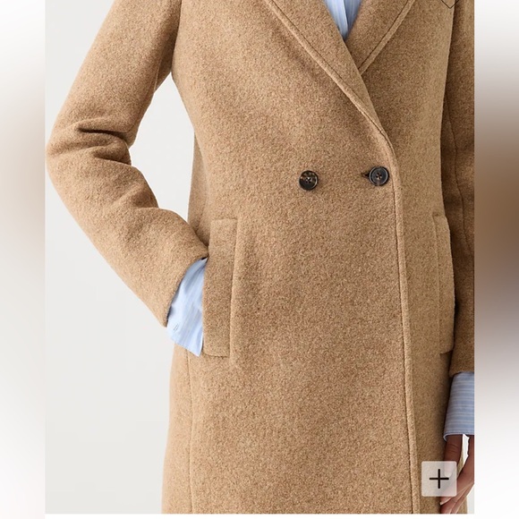 J Crew Italian boiled wool coat - Picture 2 of 3